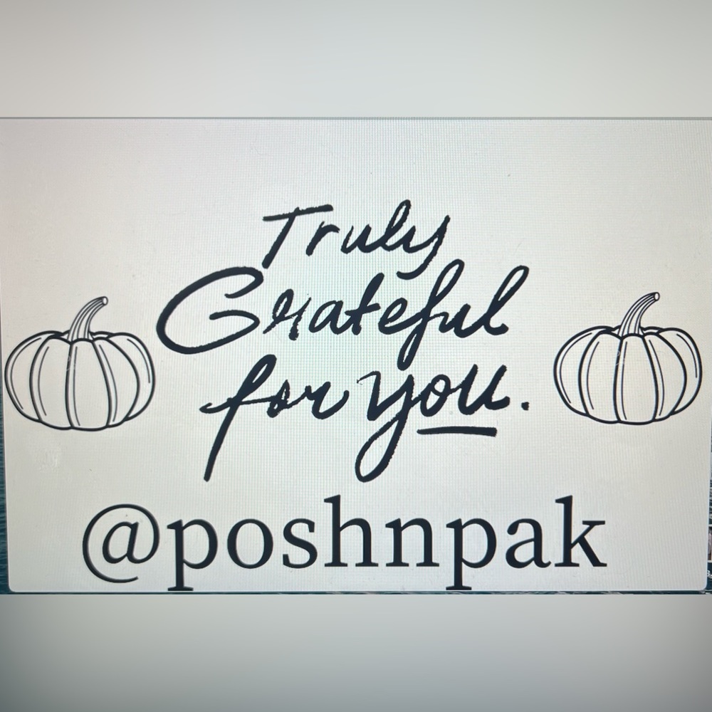 NEW!🍁50 “Truly Grateful for you” custom stickers🍁  rectangular